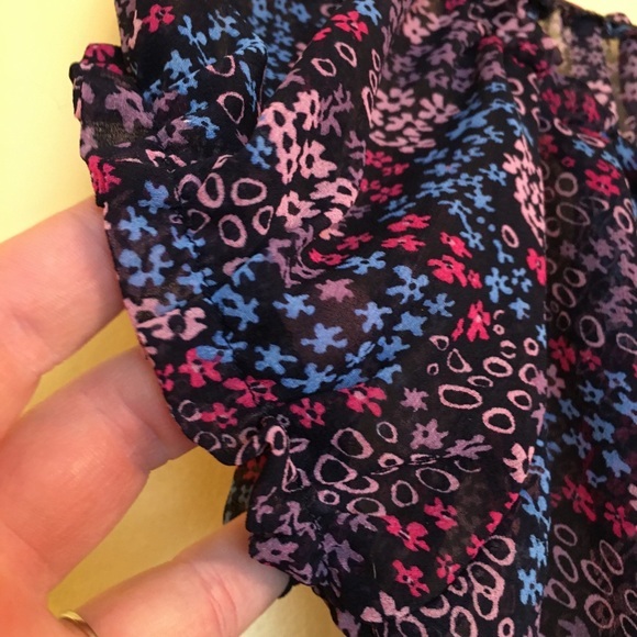 Forever Twenty-one Chiffon Short Sleeve Blouse S - Picture 5 of 12